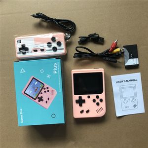 Maccaron 500 Avec Gamepad Mini Retro Handheld Portable Game Players Console Vidéo Poignée Nostalgique Plus Jeux 8 Bit Coloré LCD Avec Retail Box