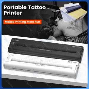 Máquina Profesional Tattoo Plantilla Transferencia Máquina Flash Flash Termal Termal Impresora Suministros Inalámbricos Línea Dibujo de dibujo Impresión