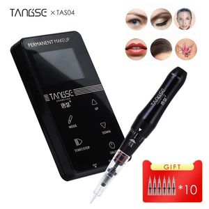 Machine Tas04, stylo rotatif professionnel pour maquillage Permanent, sourcils, lèvres, Microblading, Kit de bricolage avec aiguille de tatouage