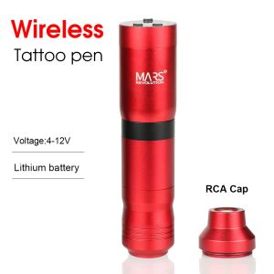 Tatuaje de tatuaje inalámbrico de máquinas con batería de litio potente pistola de motor de tapa RCA corneles