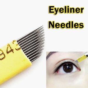 Machines 100pcs Micoblading Needles 23pin Double Row Shades Tattoo Needles Fog Brow Needle Eyeliner Needles PMU Tool
