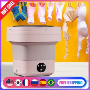 Machines 6.5 L Spin portable Dry Mini Washing Machine Lavage Étudiant Dormitory Baby Sock Souswear pliant Machine à laver domestique