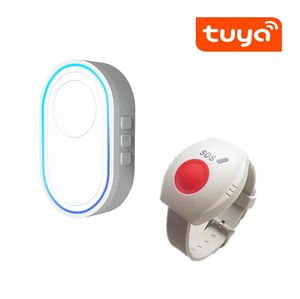 Machines Tuya WiFi SOS Elderly Care Alarm System Emergency Panic Button Watch Bracelet