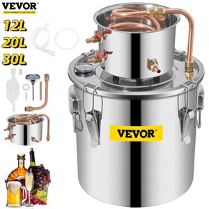 Machines Vevor 3 5 8 13 Gal Distiller ALAMBIC LOOSHINE Alcool toujours en cuivre inoxydable DIY HOME BRES