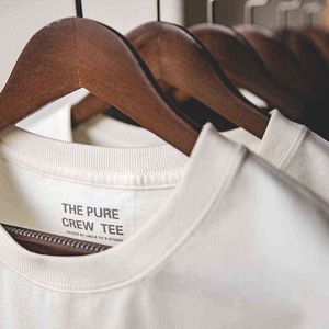 Maden 2 Pcs Solide Coton Hommes T-shirts À Manches Courtes Col Rond Noir Blanc T-Shirt Version Classique Solide Vêtements À La Mode G1229
