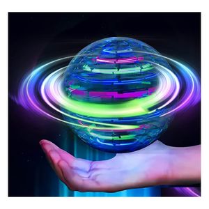 Boules Magiques Balle Volante Jouet Mini Drone Globe 360ﾰ Rotatif Intégré Rgb Lumière Hover Spinner Espace Orbe Pour Enfants Adts Intérieur Extérieur Dr Dhgva