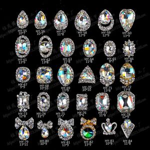 90 Styles 3D Nail Art décorations ongles diamant Strass autocollant forme Spéciale Verre Manucure Accessoires