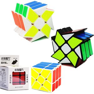 Cube magique Puzzle Cube Twist jouets moulin à vent vent et feu roue chaude adultes enfants cadeaux éducatifs jouet 5.7cm 3x3x3