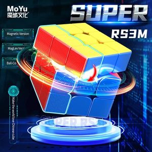 Cubes magiques MoYu Super RS3M Maglev Ball Core 3x3 Cube magique magnétique professionnel 3x3x3 Puzzle de vitesse Super RS3M pour enfants 231019
