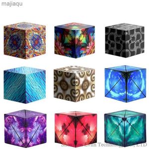 Cubos mágicos variedad geométrica cambiante mágico mágico mágico anti estrés 3D rompecabezas de mano cubo niños relevante de estrés fidget toll2404