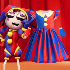 Magical Digital Circus Girls Cosplay Robes Kids Halloween Performance Joker Vêtements Costumes de scène de la journée pour enfants Robe Z7847