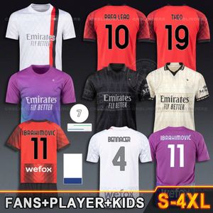 Maglia Rafael Lea Olivier Giroud Soccer Jersey 2023 23 24 Kit Kit AC Theo Tomori Football Shirt Christian Pulisic Milans Maillot de Foots Mike Maignan Ibrahimovic