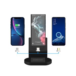 Chargeur magnétique Dock Staiton pour Samsung Galaxy S22 Ultra S21 S20 Z Flip Stand Charge Super Rapide Téléphone Mobile Support Sans Fil