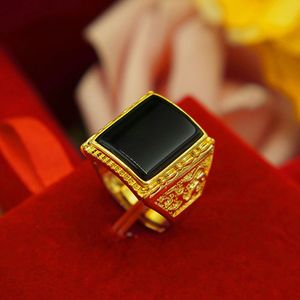 Magnetic Earrings Saturday Jewelry 24 Gold Ring Mens Real Gold Ring Hong Kong Tax-Free Gold Ring with Agate Fu Fa Cai Opening