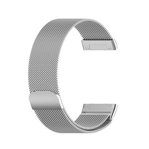 Correa de reloj con correa de Metal de malla magnética para Fitbit Charge 2 3 4 Versa Lite AlTA HR, pulsera de acero inoxidable de 20mm y 22mm