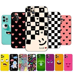 Pour Iphone 12 Case Mini Pro Max Cover Apple IPhone12 12Pro Bumper Black Tpu Case Cute Funy