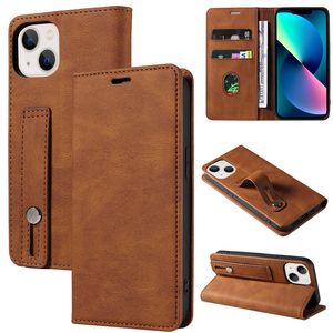 Étuis de téléphone portefeuille magnétique pour iPhone14 11 12 13/Pro/Max/Promax/Xr/Xsmax/6 7 8/plus dragonne main bande coque de téléphone