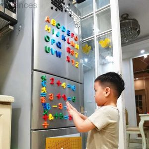 Aimants Toys magnétiques 26pcs Apprentissage magnétique LETTRES ALPHABETS Stickers de réfrigérateur en plastique