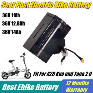 Batterie Li-ion Magnum 36V 11Ah Batterie de vélo électrique 36V 12Ah 14Ah Batterie de tige de selle Batteries de vélo électrique pour VTT 100W 300W 500W A2B Kuo et Taga 2.0