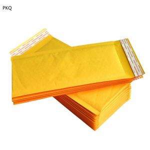 Mailers 20 piezas/lote Bolsas de burbujas de papel de Kraft amarillo