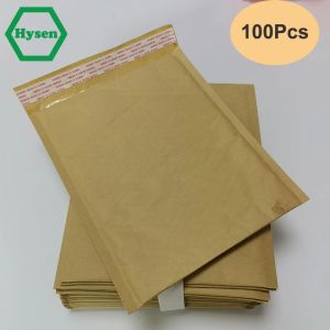 Correo Hysen 100pcs envolvente de burbujas bolsas de papel kraft