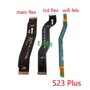 Flex de panneaux Main pour Samsung Galaxy S23 Plus Ultra Fe Carte principale Connecteur de carte mère Câble flexion du signal LCD
