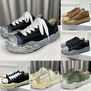 Maison mihara yasuhiro zapatos zapatillas hipster lona baja top streetwear suelas onduladas gruesas hombres zapatos casuales moda mujer zapatos zapatos de diseñador