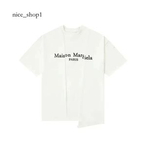 Maisons margiela mm6 t-shirt t-shirts t-shirts numéro broderie t-shirt hommes tshirt printemps d'été pour chemises