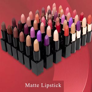 Maquillaje #24 lápiz labial mate de color serie multicolor resistente al agua y al sudor Hidratante sin pérdida de color lápiz labial duradero taza antiadherente