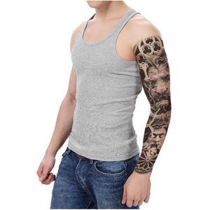 Brazo de maquillaje grande, patrón de flores completo, transferencia de agua entera, León, traje de Ángel, pegatina de tatuaje