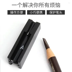 Brosses de maquillage 1PC Plaquette de crayon à sourcils Professionnel Aliminant l'outil de couteau Affûtage / ligne de dessin Base