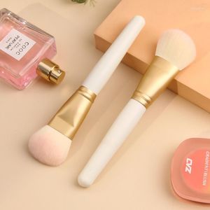 Brochas de maquillaje, brocha para colorete en forma de lengua de champán, polvo suelto, herramienta de maquillaje de belleza, accesorio cosmético profesional