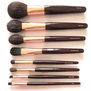 Makeup Brushes CT Set complet 8-PCS Bronzer Blusher Powder Sculpt Foundation Mélangeur Eye Blender liner LIP Cosmetics Beautytools Q240507