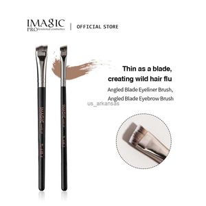 Pinceaux de maquillage IMAGIC Eyeliner Brush Thin Fine Liner Incliné Flat Angled Eyebrow Lipline Application Brush Professional Single Makeup Tools HKD230821
