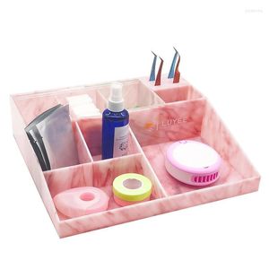 Maquillage Pinceaux Organisateur Pour Cosmétique Grande Capacité Boîte De Rangement De Bureau Antipoussière Acrylique Cils Outils Cas