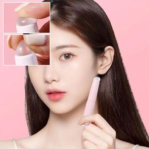 Pinceles de maquillaje Q Pincel de labios de silicona suave con cubierta a prueba de polvo Aplicador de lápiz labial de cabeza redonda Herramienta cosmética Sombra de ojos multiusos