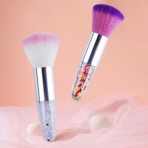 Pinceles de maquillaje Útil Elegante Conveniente Cónico Faux Crystal Partículas Blush Brush para mujeres Belleza