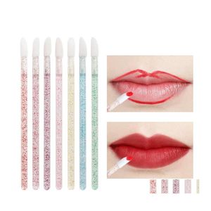 Pinceles de maquillaje Venta al por mayor Aplicador de extensión de labios transparente desechable Lápiz labial transparente Brillo de labios Varitas Cosméticos Maquillaje Herramienta Drop D DHCTS