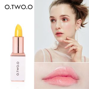 O.TWO.O Température Changement Couleur Baume À Lèvres Rose Hygiénique Hydratant Nutritif Gelée Rouge À Lèvres Anti-Âge Maquillage Soins Des Lèvres Brillant À Lèvres Maquillage