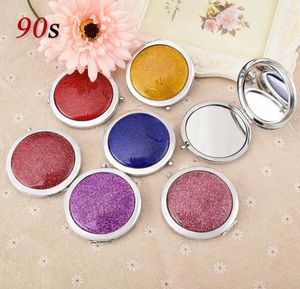 Makeup Mirror Pocket Mini Travel Miroir de grossissement portable Maquillage Vanité Small Compact Gem Mirrors Drop 20182744888