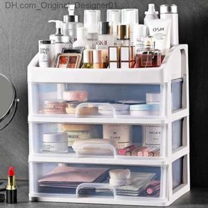 Makeup organizer with 3 drawers cosmetics display box makeup storage box bedroom bathroom Z230815