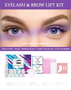 Kits d'outils de maquillage 2 en 1 Lash Lift Brow Perm Double usage Lifting Eyelash Lamination Enhancer Outils de maquillage des yeux Curl Lashes Sourcils sauvages