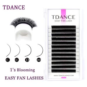 Outils de maquillage TDANCE Easy Fan Lashes Extension de cils en faux vison Floraison rapide Automatic Flowering SelfMaking Volume Soft Natural Beauty 230425