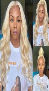 Malaysia Body Wig Blonde 613 13x6 HD Lace dentelle transparente Perruque de cheveux humains avant Choshim Remy 150 Remy 150 4058205