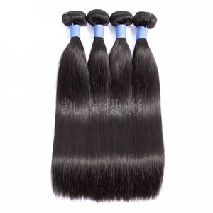 Extensions de cheveux malaisiens 100% naturels, cheveux lisses en vison, couleur naturelle, 8 à 30 pouces, 3 pièces/lot, vente en gros