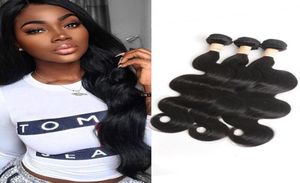 Malaysian Virgin Hair Mink 3 Packs Heuvraines Tournes de cheveux Hupts Body Wave 3 Pieceslot 830NCH Color Natural4516822