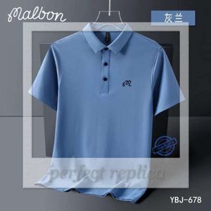 Malbon Hommes T-shirts Été Brodé Malbon Golf Polo Hommes Haute Qualité Hommes Manches Courtes Respirant Séchage Rapide Top Business 166