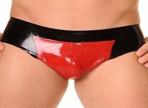 Mâle Latex hommes à la main Lingerie robe Costumes Cekc nuisette à la main pantalons serrés sous-vêtements Shorts6080054