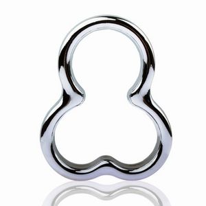 Mâle En Acier Inoxydable Scrotum Anneau Ceinture De Chasteté Cock Ring Pénis Anneau Sex Toys Pour Hommes Cock Testis Retenue Cockring Ball Stretcher