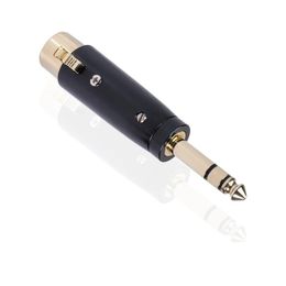 Micrófonos para el adaptador de oro estereo a XLR Micrófonos con la batidora de oro Stallers Computer Cable para cables de micrófono de guitarra